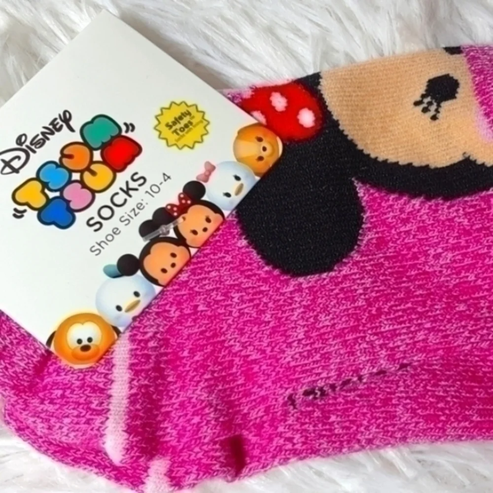 Disney TSUM TSUM Minnie Mouse Pom-Pom Socks